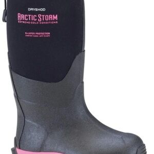 Dryshod Arctic Storm Boots Kids Black/Pink 6 Layer Protection Extreme Cold Sz 11